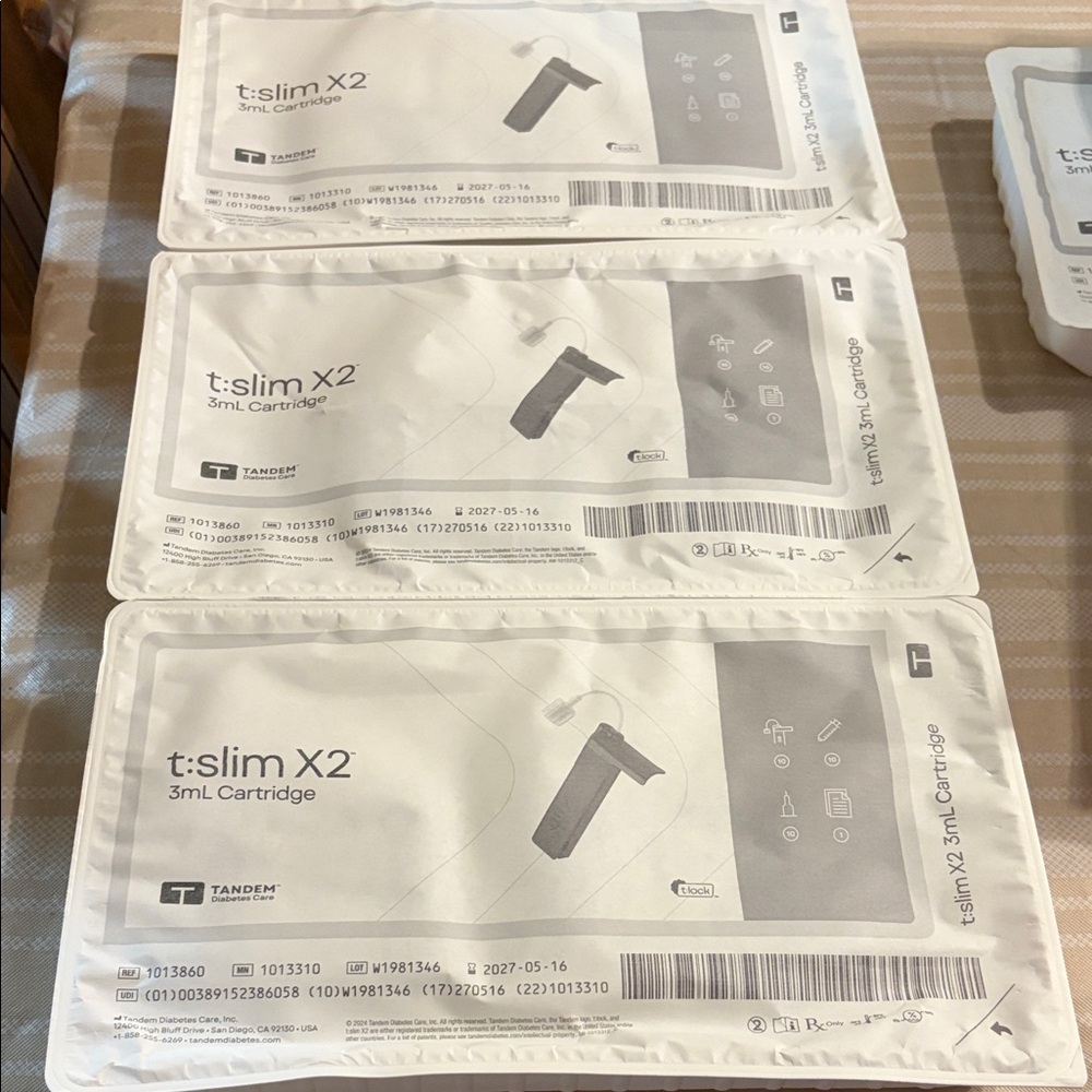 Tandem t:slim X2 3ml Cartridges